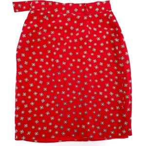 Jones NY red & black skirt 6P
